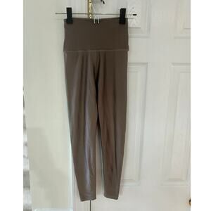 Beyond Yoga Taupe Metallic Brown High Waist Full Length Yoga Pant Leggings